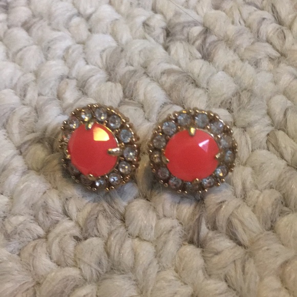 kate spade Jewelry - Coral and gold Kate spade earrings